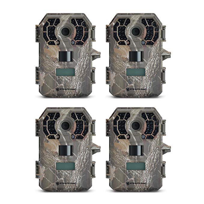 Stealth Cam G42NG 10MP HD Video IR Game Trail Camera (4 Pack)