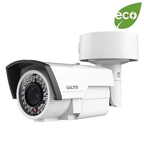 LTS Platinum 2MP 1080p 42-LED IR Bullet HD-TVI Camera: 2.8-12mm, White, IP66, 12v DC / 24v AC, 130 ft Infrared, ICR, UTC/OSD, 3yr