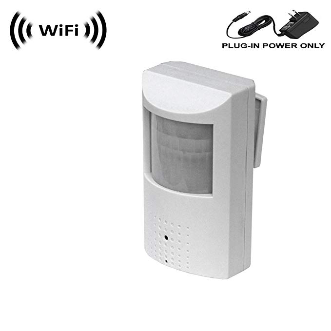 Wireless Spy Camera with WiFi Digital IP Signal, Recording & Remote Internet Access (Camera Hidden in PIR Motion Detector) (Standard)