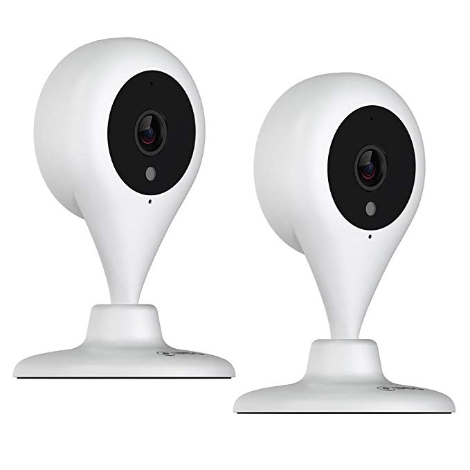 360 Smart Security Camera. Ideal for Wireless Home Surveillance IP System with Night Vision and Motion Detection. Monitoring Your Baby and Pet with 720p(2pack)