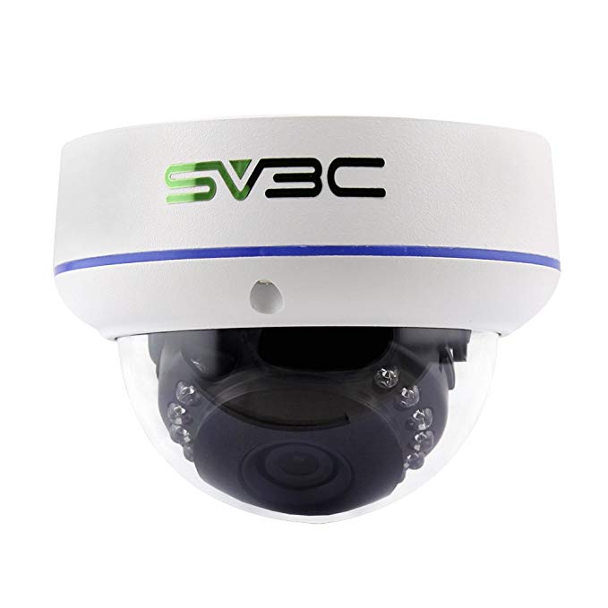 SV3C IP POE Security Camera,5MP HD 2592x1944P Dome Camera Indoor/Outdoor Wired Surveillance Camera, Remote View IP66 Waterproof Camera H.265 Onvif IR Night Vision Motion Detection