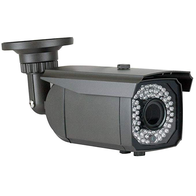GW Security 5 Megapixel 2592 x 1920 Pixel HD 1920P Outdoor Network PoE Weatherproof 5MP Security IP Camera with 2.8-12mm Varifocal Zoom Len, 64-IR LED 180FT IR Distance