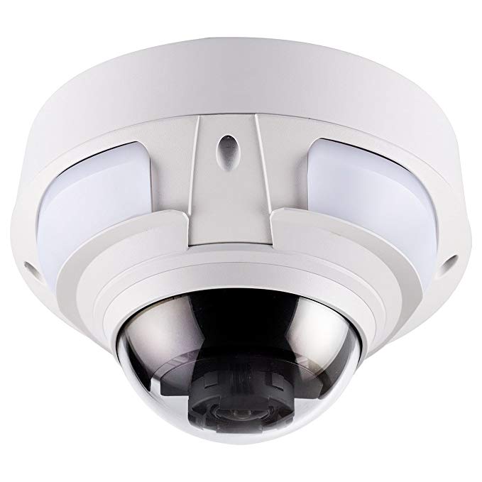 Geovision GV-VD5340 5 MP IR Vandal Proof Dome IP Security Camera, 3x Zoom (White)