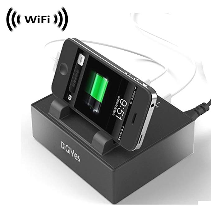 Spy Camera with WiFi Digital IP Signal, Recording & Remote Internet Access, Camera Hidden in a USB Charging Station
