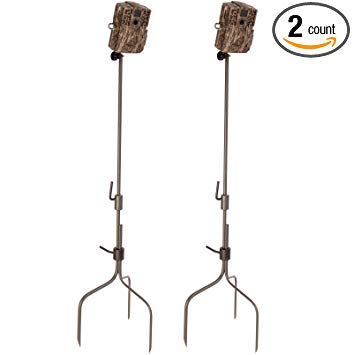 (2) Moultrie Universal Infrared Game Hunting Camera Steel Stakes | MCA-13051