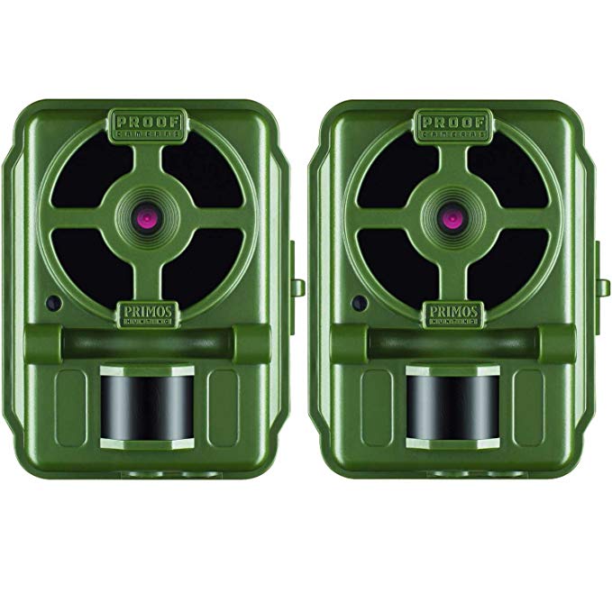 Primos 10MP Proof Cam 01 HD Trail Camera with Low-Glow LEDs, Green - Set of 2