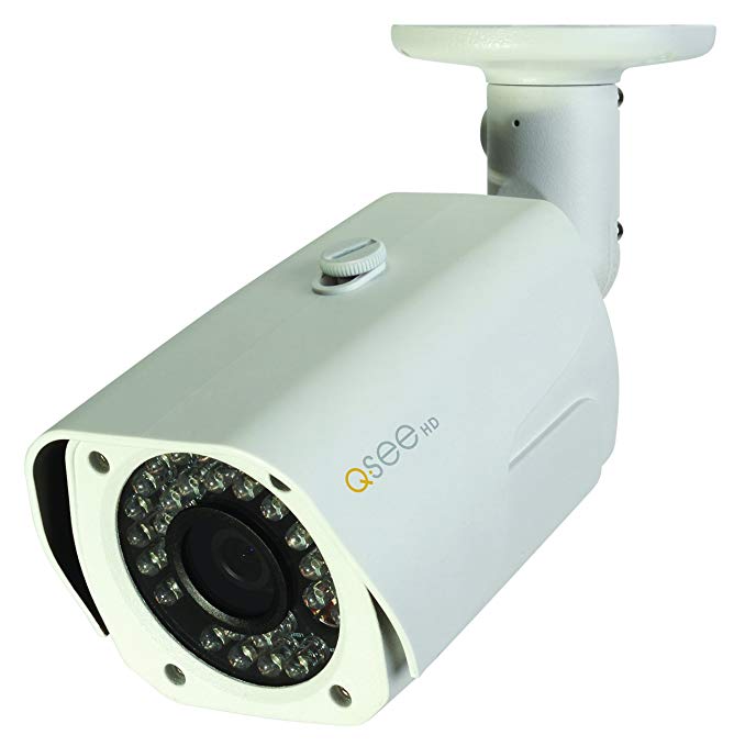 Q-See QCA7201B 720p High Definition Analog, Metal Housing, Bullet Security Camera (White)
