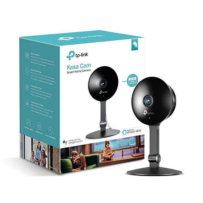 Kasa Cam 1080p Smart Home Security Camera by TP-Link, KC120, Works with Alexa (Echo Show/Fire TV), Google Assistant (Chromecast)