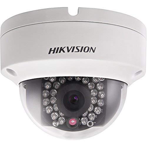 HIKVISION HD Smart 4 Megapixel PoE Dome IP Outdoor Surveillance Camera, 4mm Lens, White (US Version)