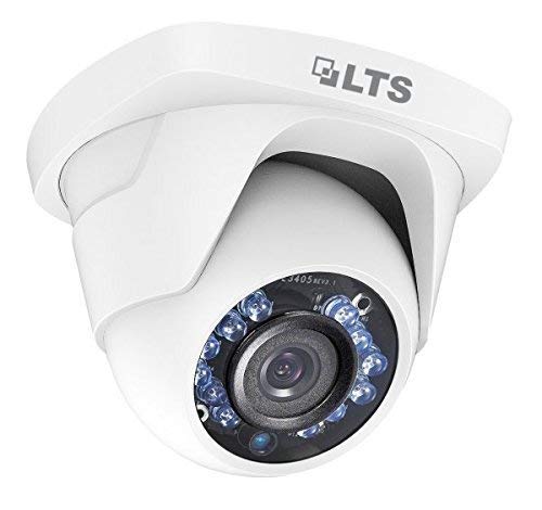LTS Platinum 1.3MP 720p HD-TVI Eyeball IR Turret Camera: 2.8mm, White, 100 ft Infrared, IP66, 12v DC, ICR, 3yr