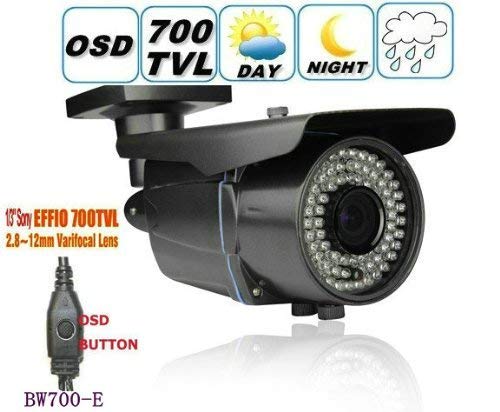 BW BW700-E 700TVL SONY Effio-E CCTV Surveillance Weatherproof outdoor camera 2.8- 12 Zoom & Focus IR 40M
