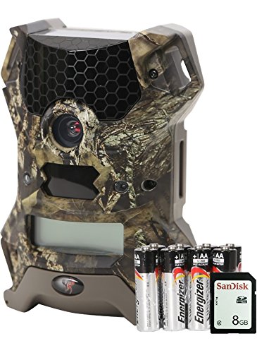 Wildgame Innovations Vision 12 Combo Pack Vision 12 Lightsout with Batteries & SD Card, Mossy Oak
