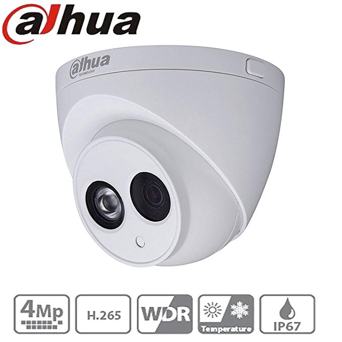 Dahua Cctv IP Camera IPC-HDW4433C-A 2.8Mm 4MP Dome Camera IR Night Version 50M IP67 Onvif H.265 Security Camera International Version