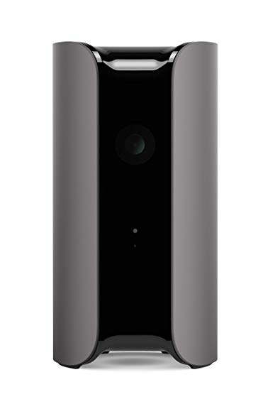 Canary View Indoor 1080p HD Security Camera with Wide-Angle Lens, Motion/Person Alerts, Works with Alexa, Pets/Elder/Baby Monitoring, Award-Winning Design - Graphite (CAN400USAGY)
