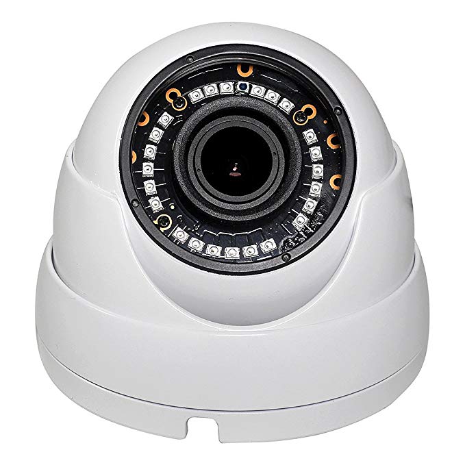 4 in 1 Indoor Outdoor Weatherproof IP66 1080p HD 2MP Motorized 2.8-12mm 4x Optical Zoom Varifocal Dome Camera Over Coax, HD CVI TVI AHD and Analog CCTV Eyeball Turret Camera with Free US Tech Support