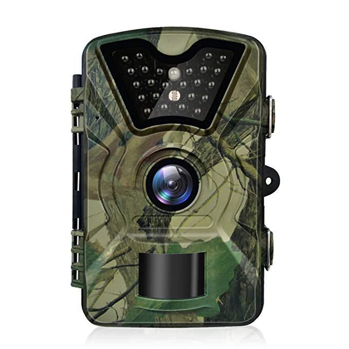 Trail Game Camera, 1080P HD 12MP Infrared Night Vision Hunting Outdoor Camera, 0.5s Trigger Speed and 65 Feet Trigger Distance, Weatherproof Motion Sensor for Wildlife Surveillance
