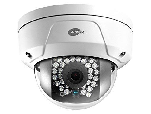 KNC-P3DR4IR KT&C 4mm 20FPS @ 2048x1536 Outdoor IR Day/Night Mini Rugged Dome IP Security Camera 12VDC/PoE