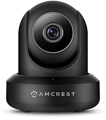 Amcrest ProHD 1080P POE (Power Over Ethernet) IP Camera with Pan/Tilt, Two-Way Audio, Optional Cloud Recording, Full HD (1920TVL) @ 30FPS, Wide 90° Viewing Angle and Night Vision IP2M-841EB (Black)