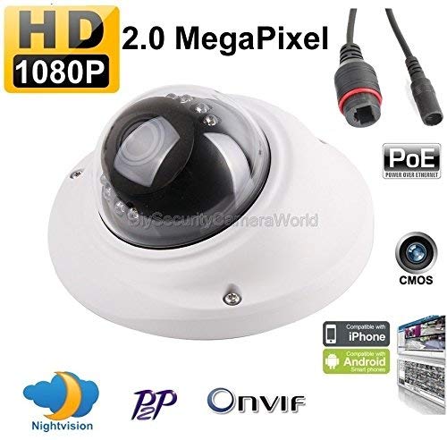 2 Megapixel 1080P 2.8mm Wide Angle Lens Vandal Proof 10PCS IR Mini Dome IP Security PoE Onvif Camera, For Nighttime Protection, Ideal For Home & Business Video Surveillance!