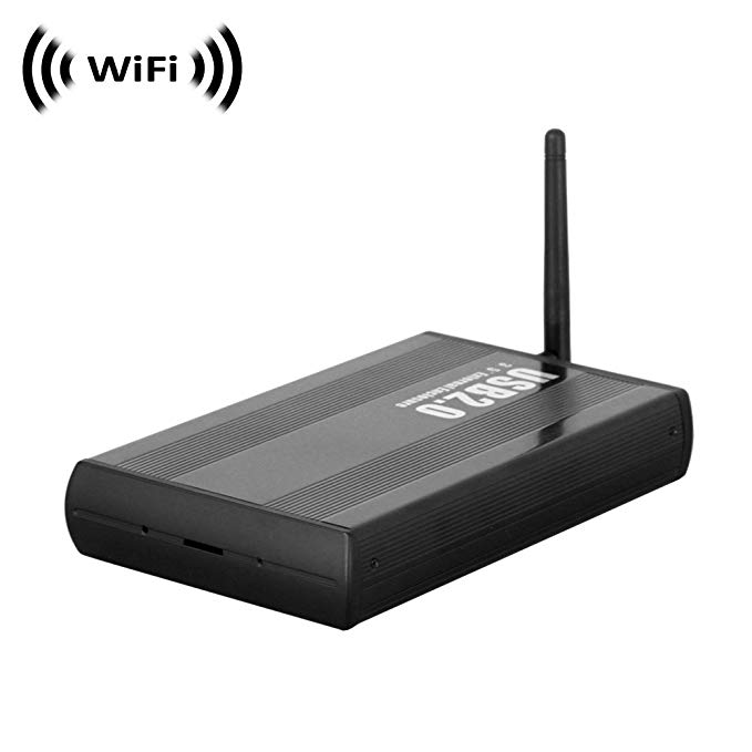 Wireless Spy Camera with WiFi Digital IP Signal, Recording & Remote Internet Access (Camera Hidden in a Hard Drive Case-Horizontal)