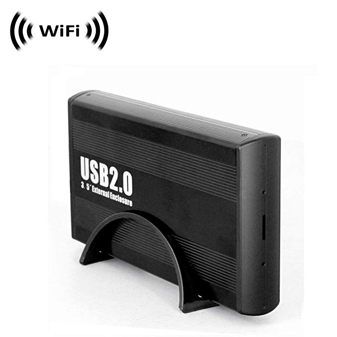 Spy Camera with WiFi Digital IP Signal, Camera Hidden in a Hard Drive Case (Vertical)