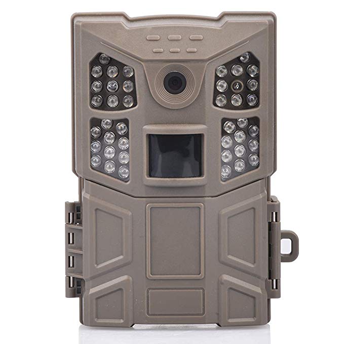 【NEW VERSION】WOSPORTS Trail Camera 16MP 1080P Hunting Game Camera, Wildlife Camera with Upgraded 850nm IR LEDs Night Vision 65ft, 2.0''LCD for Home Security Wildlife Monitoring/Hunting (Trail Camera)