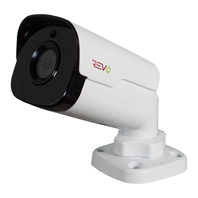 REVO America RUCB36-1C Ultra HD 4 Megapixel IP Indoor/Outdoor Surveillance Bullet Camera (White)