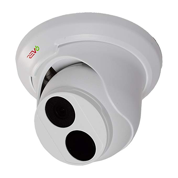 REVO America Ultra 4 Megapixel Night Vision IP Indoor/Outdoor Surveillance Turret Camera, White (RUCT36-1C)