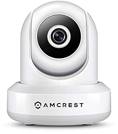 Amcrest ProHD 1080P POE (Power Over Ethernet) IP Camera with Pan/Tilt, Two-Way Audio, Optional Cloud Recording, Full HD (1920TVL) @ 30FPS, Wide 90° Viewing Angle and Night Vision IP2M-841EW (White)