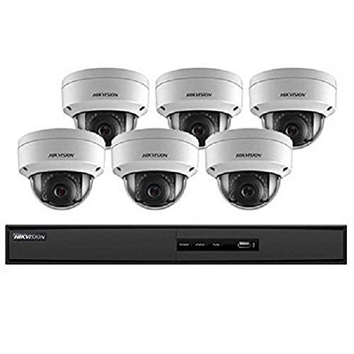 Hikvision I7608N2TA 8-Channel 5MP NVR with 2TB HDD and 6 2MP Outdoor Dome Cameras Kit
