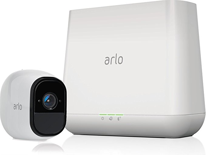 Arlo Pro by NETGEAR Security System with Siren - 1 Rechargeable Wire-Free HD Camera with Audio, Indoor/Outdoor, Night Vision (VMS4130), Works with Alexa