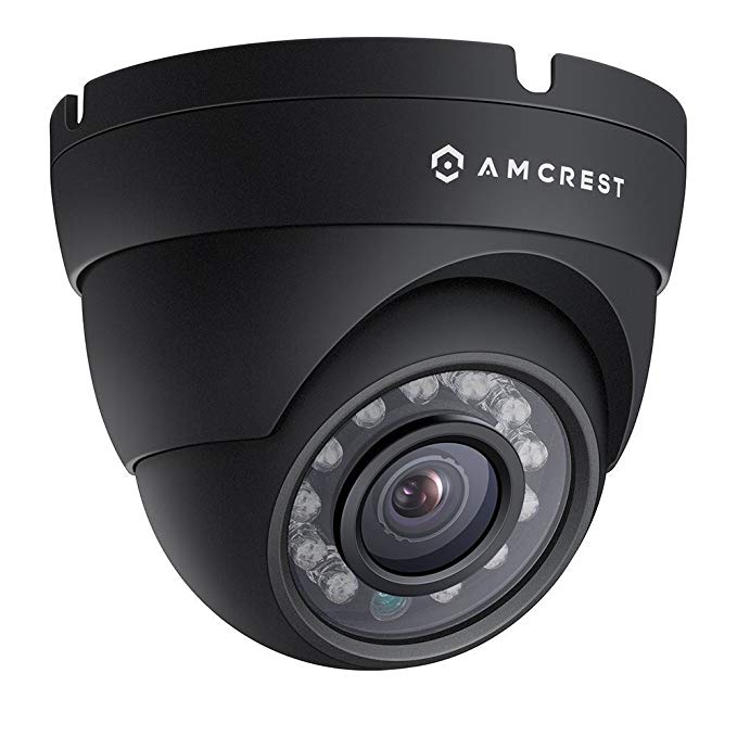 Amcrest ProHD Outdoor 1080P POE Dome IP Security Camera - IP67 Weatherproof, 1080P (1920 TVL), IP2M-844E (Black) (Certified Refurbished)
