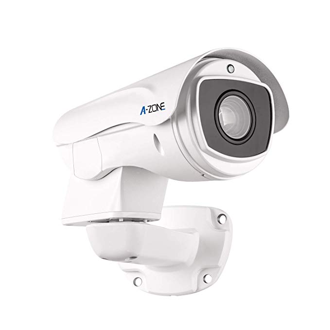 A-ZONE Security Camera PTZ 1080P HD IP Mini PTZ Dome Camera 10X Optical Zoom Outdoor 360 Cameras Dome Medium Speed Outdoor Cameras (IP Bullet PTZ Camera)