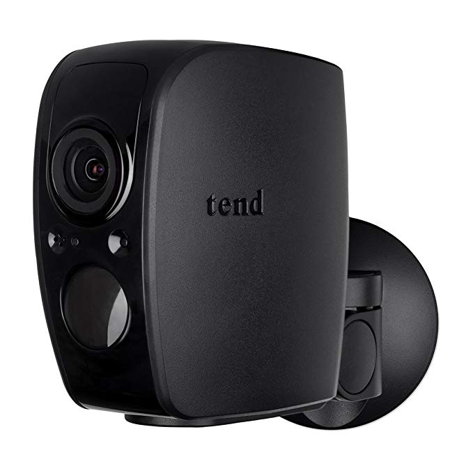 Tend Insights Lynx Pro - Indoor/Outdoor Weatherproof WiFi Security Camera with Battery Backup, Two Way Audio, Night Vision, and Included Cloud Storage, Black (TS0033)