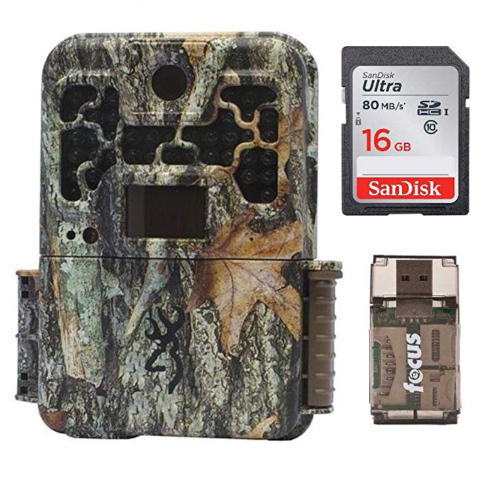 Browning Recon Force Advantage 20MP Trail Camera (1080P Video) + 16GB SD Card + Focus USB Reader