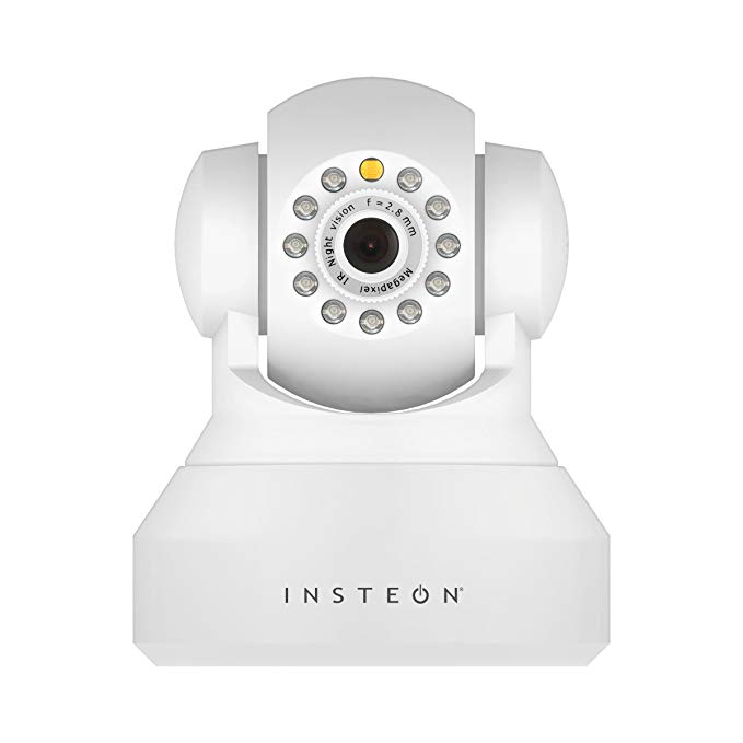 Insteon 75790WH Wireless Security IP Camera with Pan, Tilt and Night Vision (Certified Refurbished)