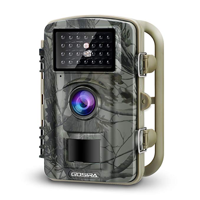 Gosira Trail Camera Motion Activated 12MP HD 1080P Wildlife Hunting 0.5s Trigger 940nm Updated IR LED No Flash Night Vision 15M IP66 Waterproof Game Cam Wide Senor 90° Detection Outdoor Nature Home