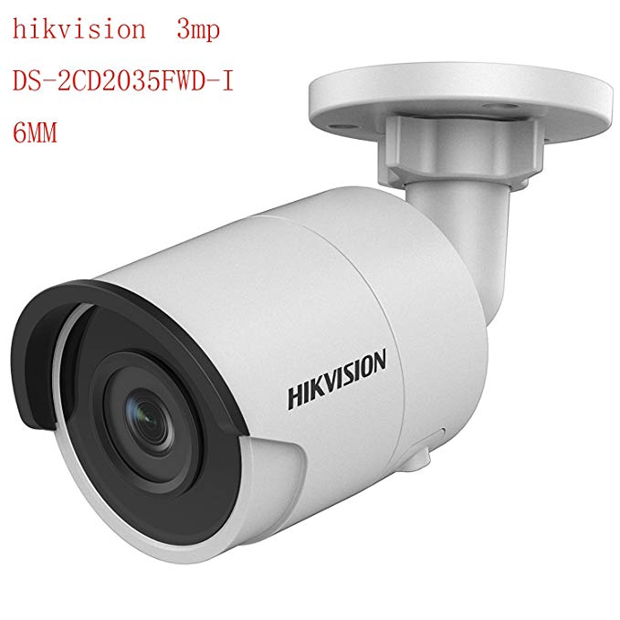 Hikvision 3MP POE Ultra-Low Light Network Bullet Camera DS-2CD2035FWD-I 2.8mm Lens H265 IP67 Weaterproof Outdoor Security Surveillance Camera English Version