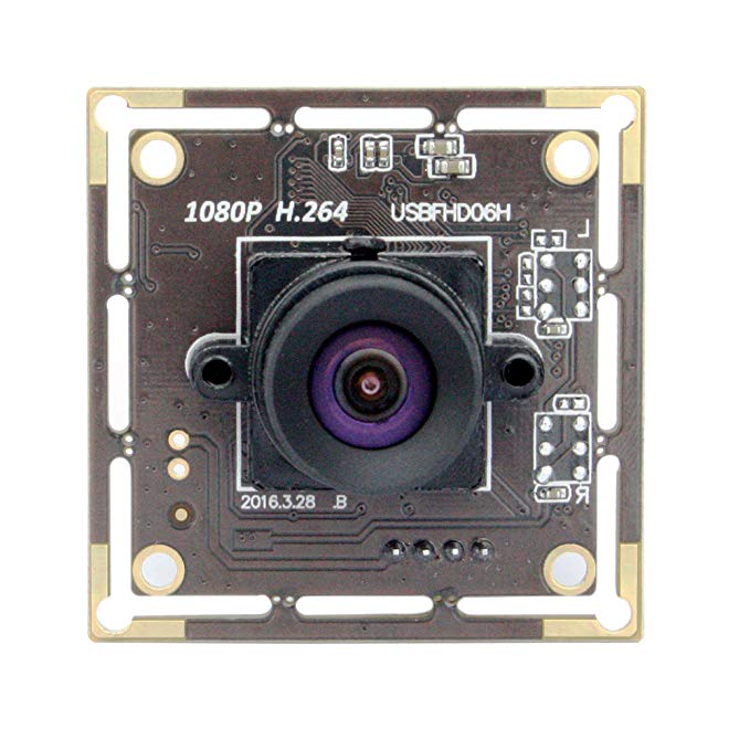 SVPRO 2MP 1920X1080 100 Degree No Distortion Lens Sony IMX322 Color CMOS H.264 HD Mini CCTV USB Camera Module