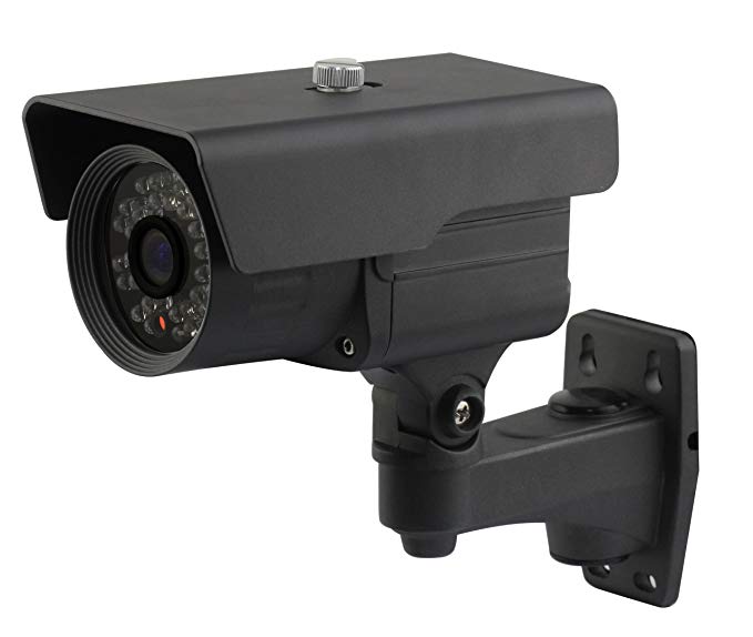 USG LIE90XSHE Motor Zoom 2.8-12mm Bullet Camera: RS485 Controlled 4.3x Optical Zoom, 700TVL, 960H, SONY Effio-E, 72x IR LEDs For 200 Feet Of Nighttime Protection, BNC + DC + RS485, Easy Mount & Adjust Bracket, Home/Business Video Surveillance