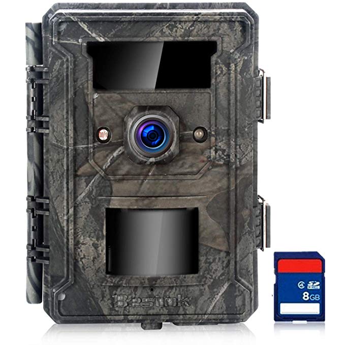 Bestok Trail Camera 12MP HD 120° Wildlife Camera with 65 ft/20m Night ...